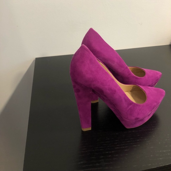 Zara Fuchsia Platform Heels - Picture 2 of 5
